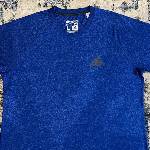 NWOT Men’s Adidas Ultimate Tee Size Large In Blue - Picture 2 of 7